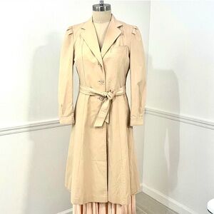 Vintage 1980s princess sleeve light weight trench coat